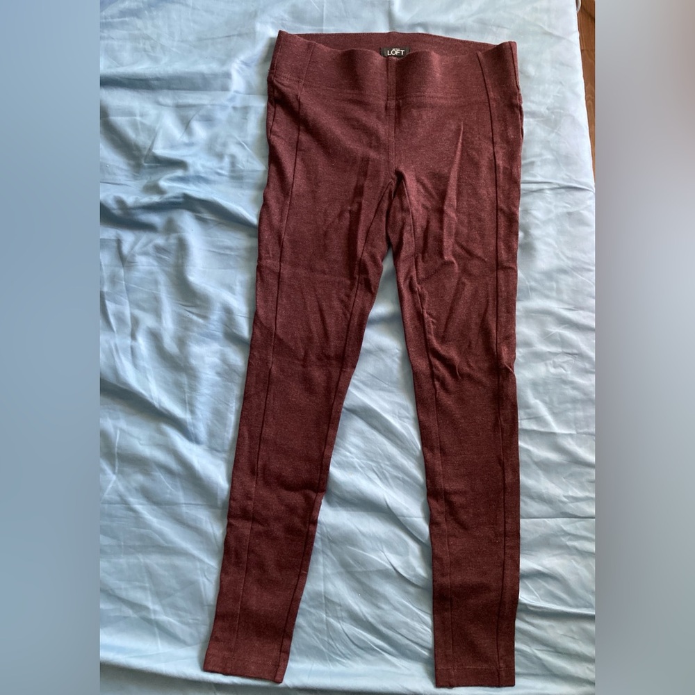 Loft Burgundy Leggings